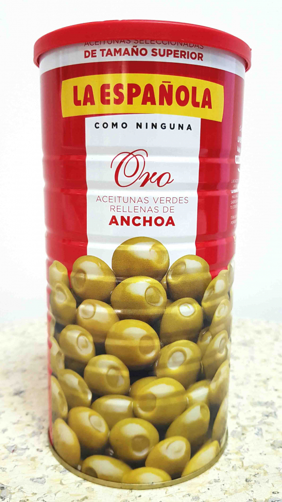 Oliven La Española mit Sardellen, 1460g